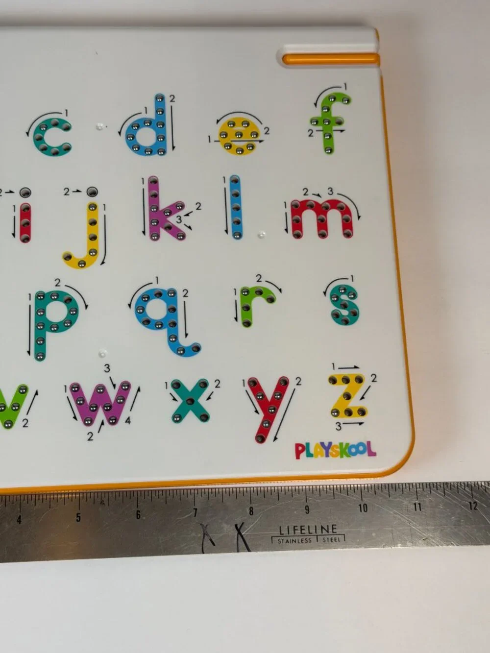 Playskool Magnatab Lowercase Alphabet Magnetic Writing Board ABC Learning Toy